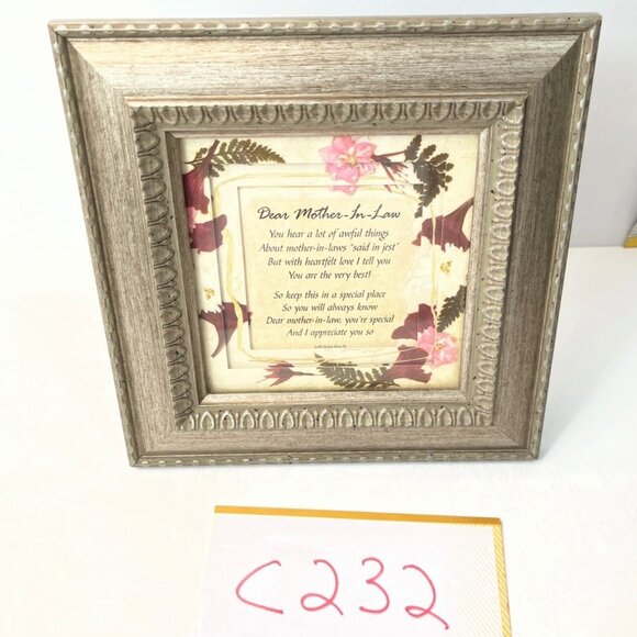 Framed Poem "Dear Mother-In-Law" By Creative Products - Picture 7 of 7